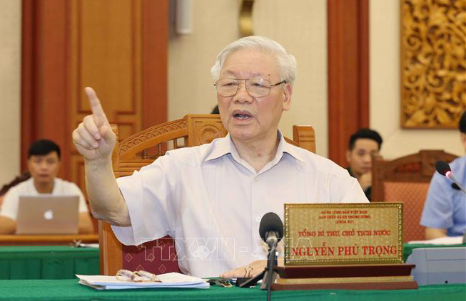 Tổng Bí thư, Chủ tịch nước chủ trì buổi làm việc với Thường vụ Quân ủy Trung ương