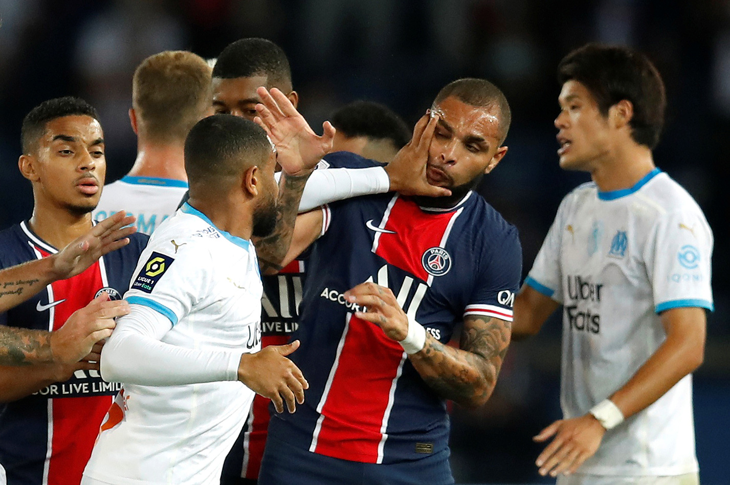 Mưa thẻ đỏ ng&agrave;y Neymar t&aacute;i xuất, PSG gục ng&atilde; trước Marseille - Ảnh 9.