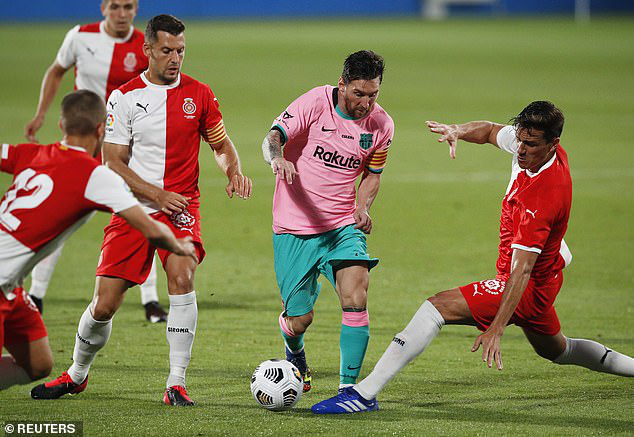 Messi lập si&ecirc;u phẩm ng&agrave;y t&aacute;i xuất, Barcelona thắng tưng bừng Girona - Ảnh 4.