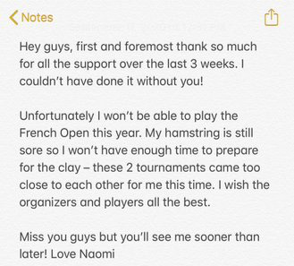 Nh&agrave; v&ocirc; địch US Open 2020 r&uacute;t lui khỏi Roland Garros v&igrave; chấn thương - Ảnh 3.