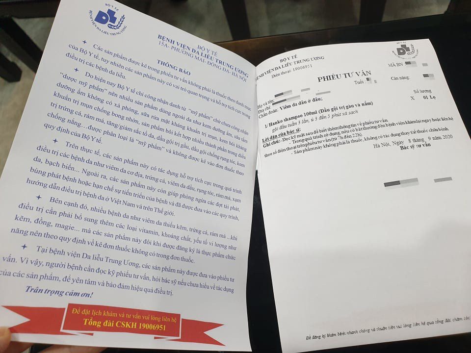 Bệnh viện Da liễu lên tiếng việc kê thực phẩm chức năng cho bệnh nhân