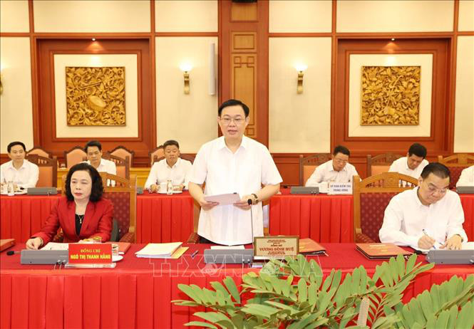 Tổng B&iacute; thư, Chủ tịch nước chủ tr&igrave; buổi l&agrave;m việc với Thường vụ Th&agrave;nh ủy H&agrave; Nội - Ảnh 10.