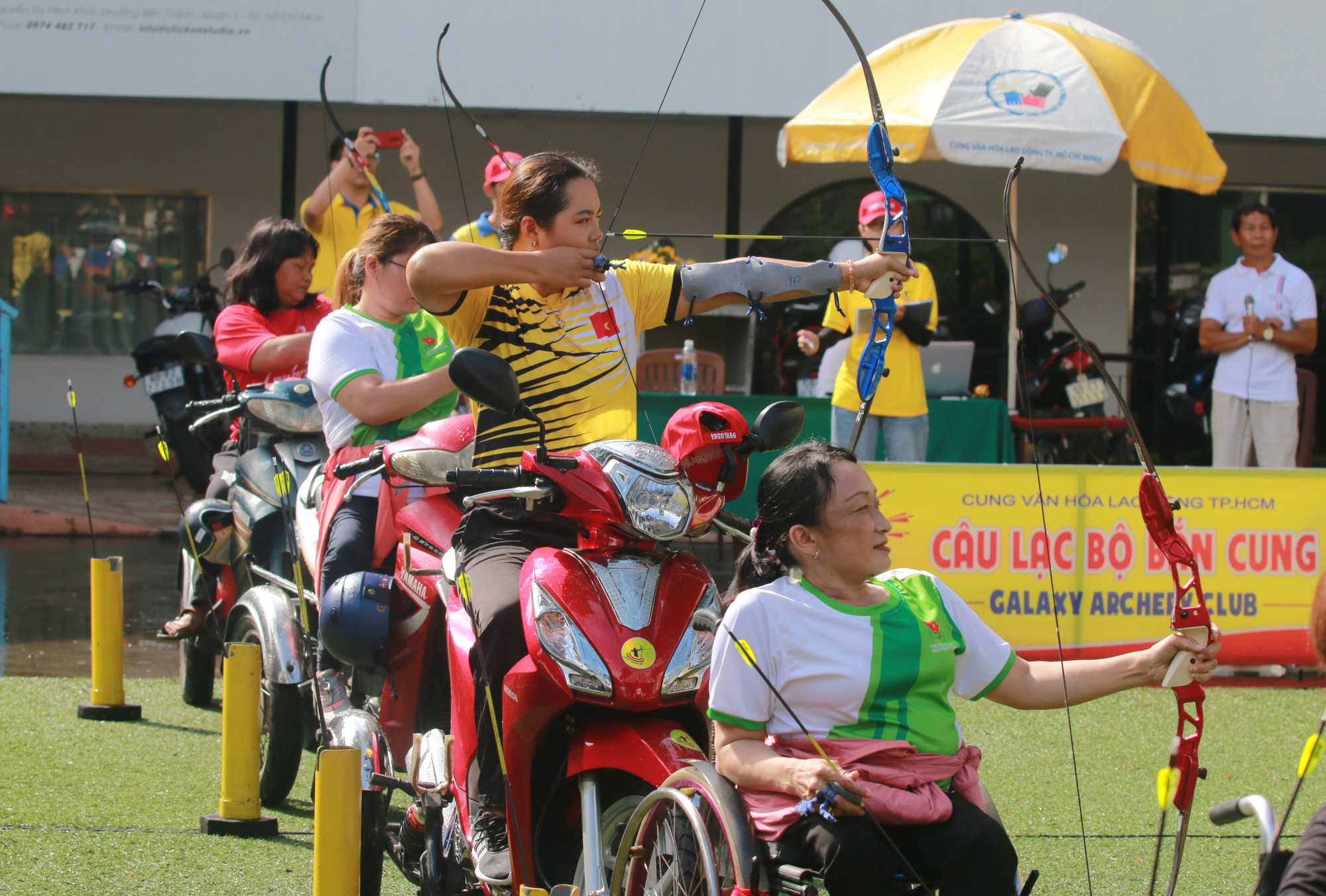 Những h&igrave;nh ảnh Ng&agrave;y hội bắn cung thể thao người khuyết tật - C&uacute;p Galaxy Paragames 2020 - Ảnh 7.