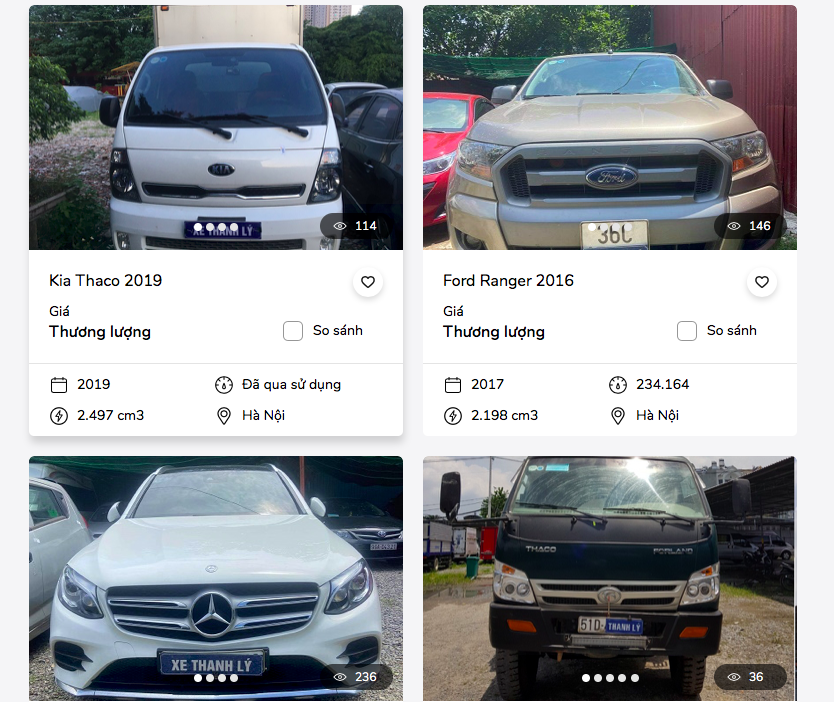 Ngân hàng thanh lý cả xe đầu kéo, xe tải Trung Quốc để thu hồi nợ