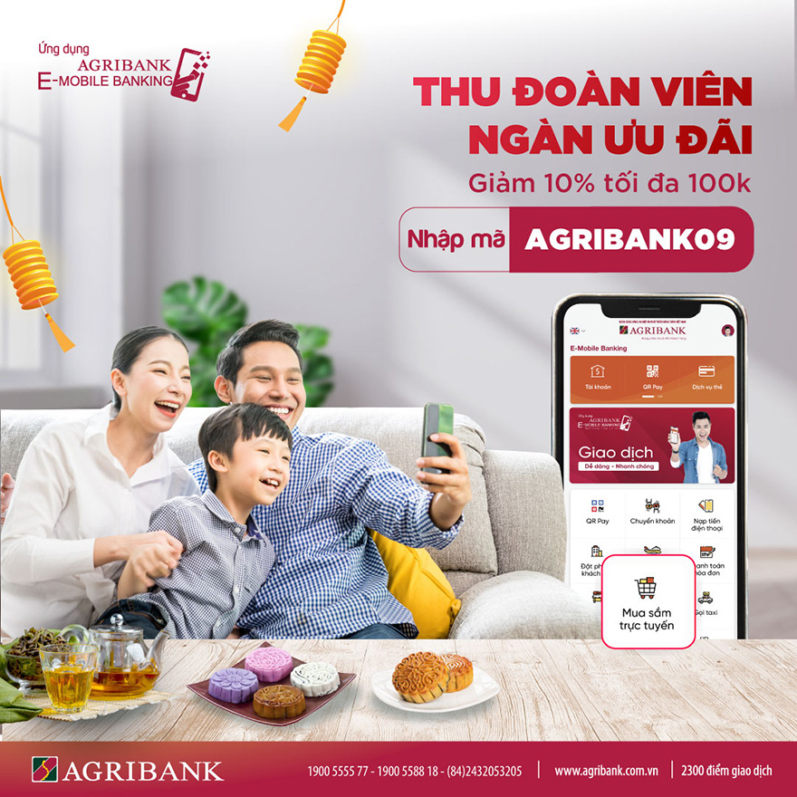 Nhận ngay ưu đ&atilde;i khi mua sắm trực tuyến tr&ecirc;n Agribank E-Mobile Banking - Ảnh 1.