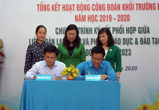 Phối hợp chăm lo, nâng cao đời sống giáo viên