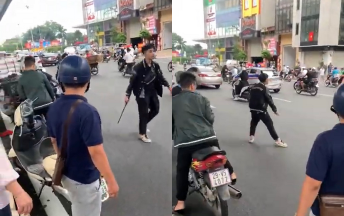 Thông tin ngỡ ngàng về kẻ dùng gậy sắt đập phá xe máy người bênh vực bà bầu sau va chạm giao thông - Ảnh 2.