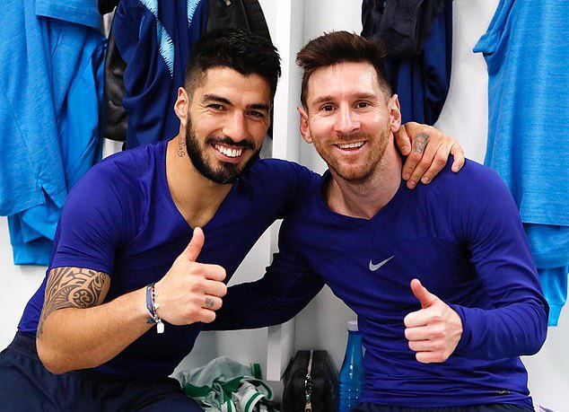 Những h&igrave;nh ảnh đầu ti&ecirc;n của Luis Suarez ở đội b&oacute;ng mới Atletico Madrid - Ảnh 5.