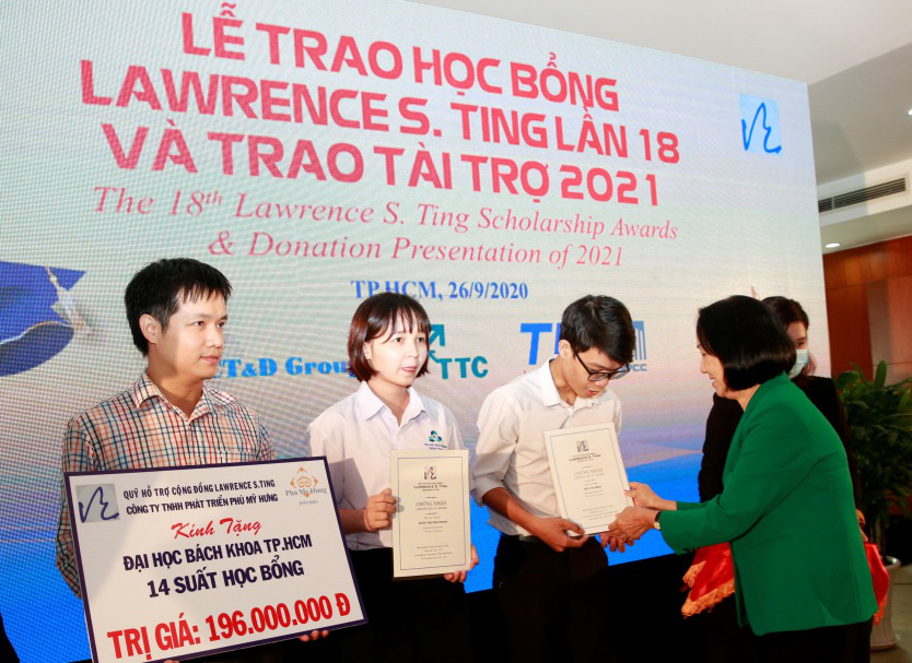 Quỹ Lawrence S. Ting: Hơn 8,5 tỉ đồng dành cho HS-SV vượt khó, học giỏi