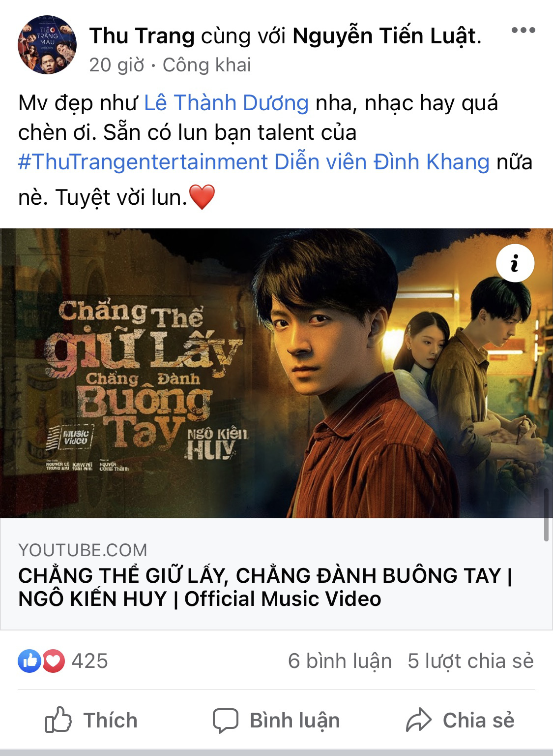 Sao Việt ủng hộ tinh thần Ng&ocirc; Kiến Huy sau khi bị Thanh Thảo tố - Ảnh 7.