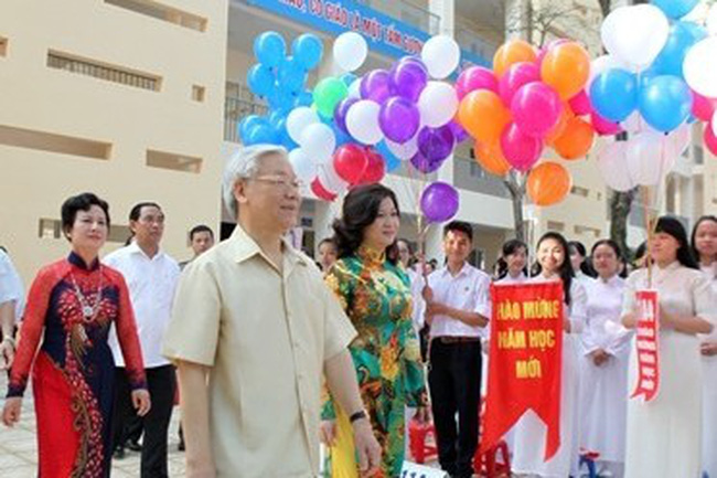 Tổng Bí thư, Chủ tịch nước gửi thư cho thầy, trò cả nước nhân khai giảng năm học mới