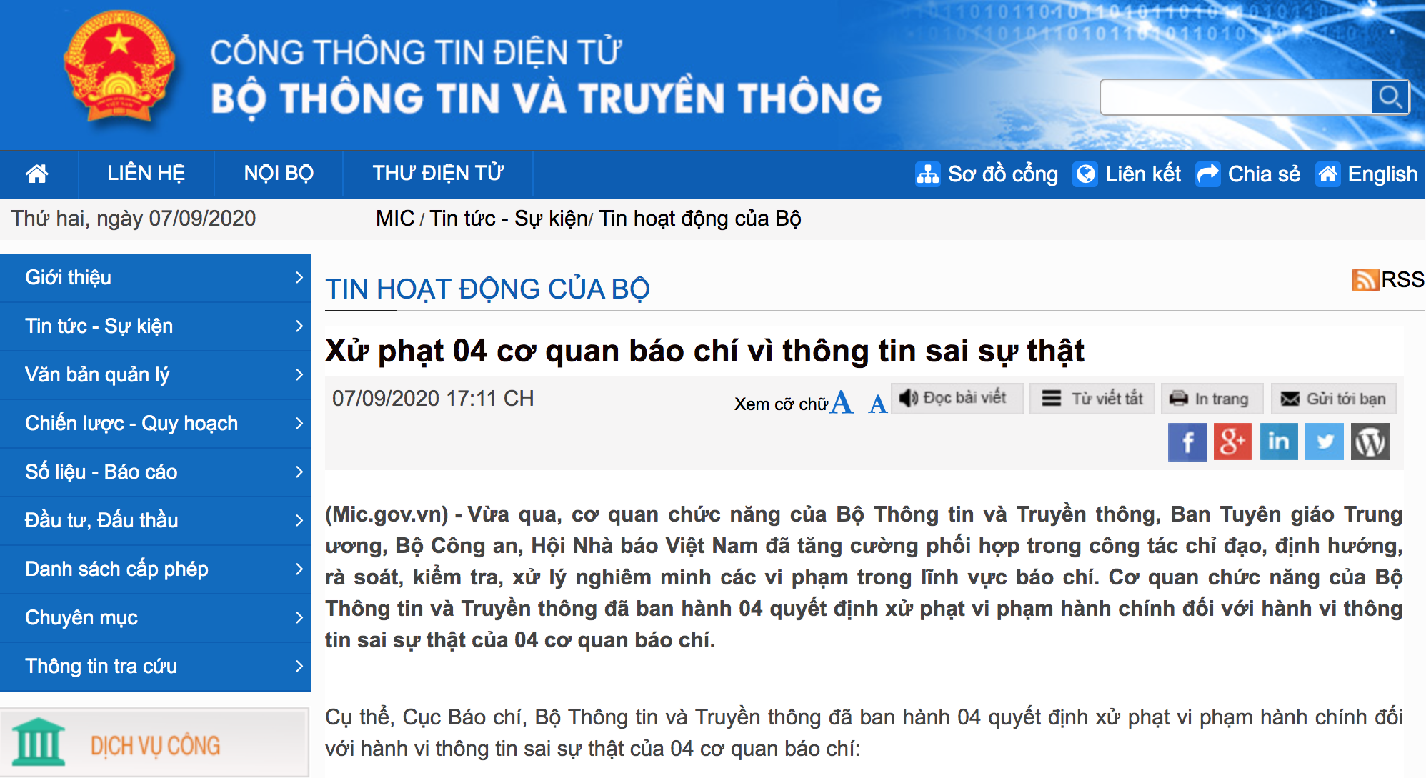 Xử phạt 4 cơ quan báo chí