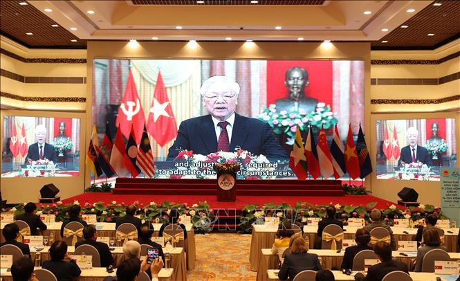 Tổng B&iacute; thư, Chủ tịch nước Nguyễn Ph&uacute; Trọng ph&aacute;t biểu ch&agrave;o mừng AIPA 41 - Ảnh 9.