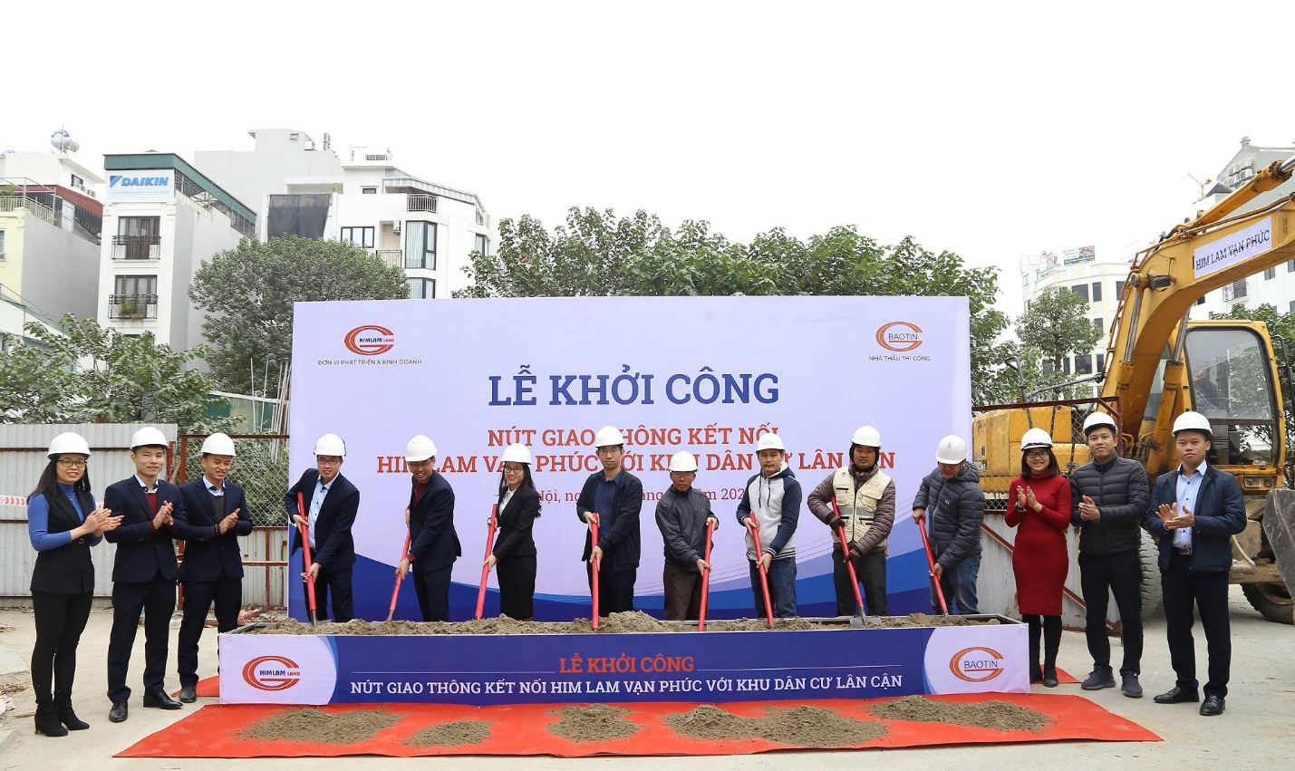 Khởi công nút giao thông kết nối giữa Him Lam Vạn Phúc với khu dân cư lân cận