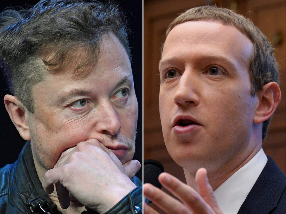 Hai tỉ phú công nghệ Elon Musk và Mark Zuckerberg ghét nhau ra mặt