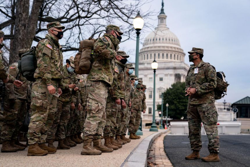 Lính Mỹ rầm rập đến Washington, Lầu Năm Góc lo những kịch bản "khủng" nhất