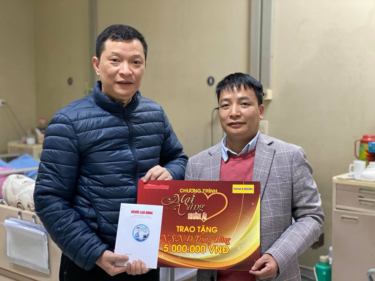 "Mai vàng nhân ái" thăm nhà thơ Trúc Thông và nhạc sĩ Trọng Bằng