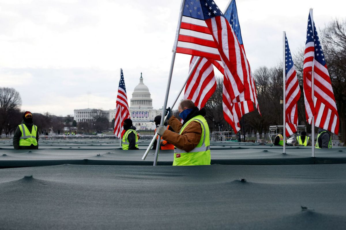 Phóng sự ảnh: Thủ đô Washington của Mỹ trước giờ chuyển giao quyền lực - Ảnh 8.