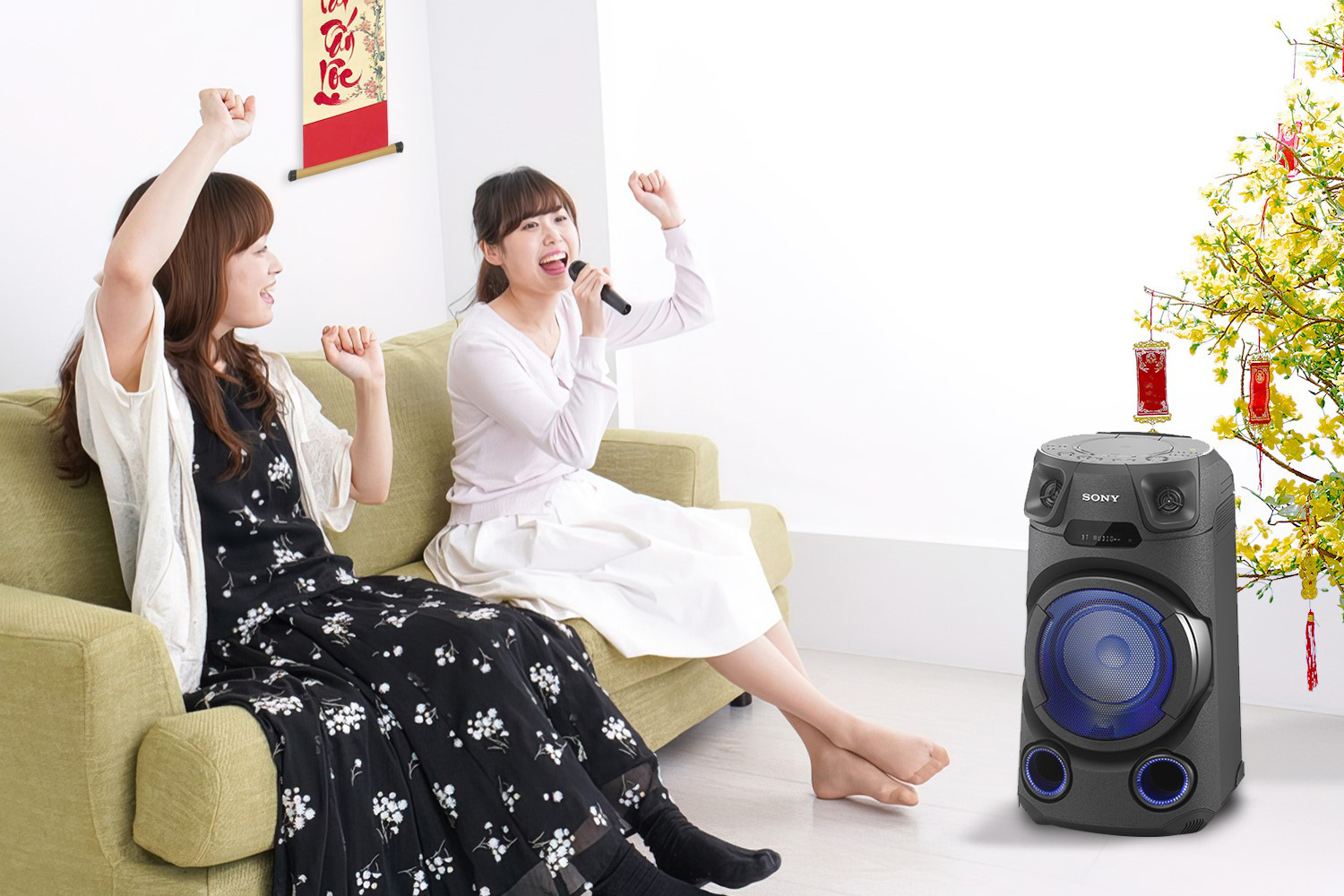 Về nhà ăn tết, đừng quên sắm loa Karaoke Sony