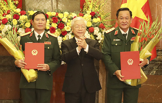 Quân đội có thêm 2 Thượng tướng