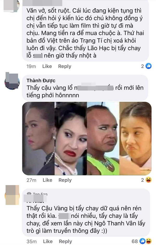 V&igrave; đ&acirc;u l&agrave;n s&oacute;ng tẩy chay Trạng T&iacute; của Ng&ocirc; Thanh V&acirc;n vẫn kh&ocirc;ng dừng lại? - Ảnh 3.