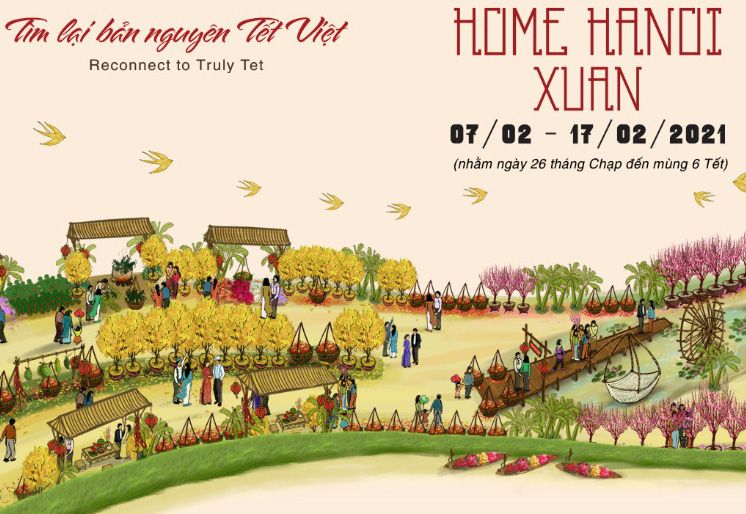 Đường hoa Home Hanoi Xuân 2021 sắp xuất hiện tại Hà Nội