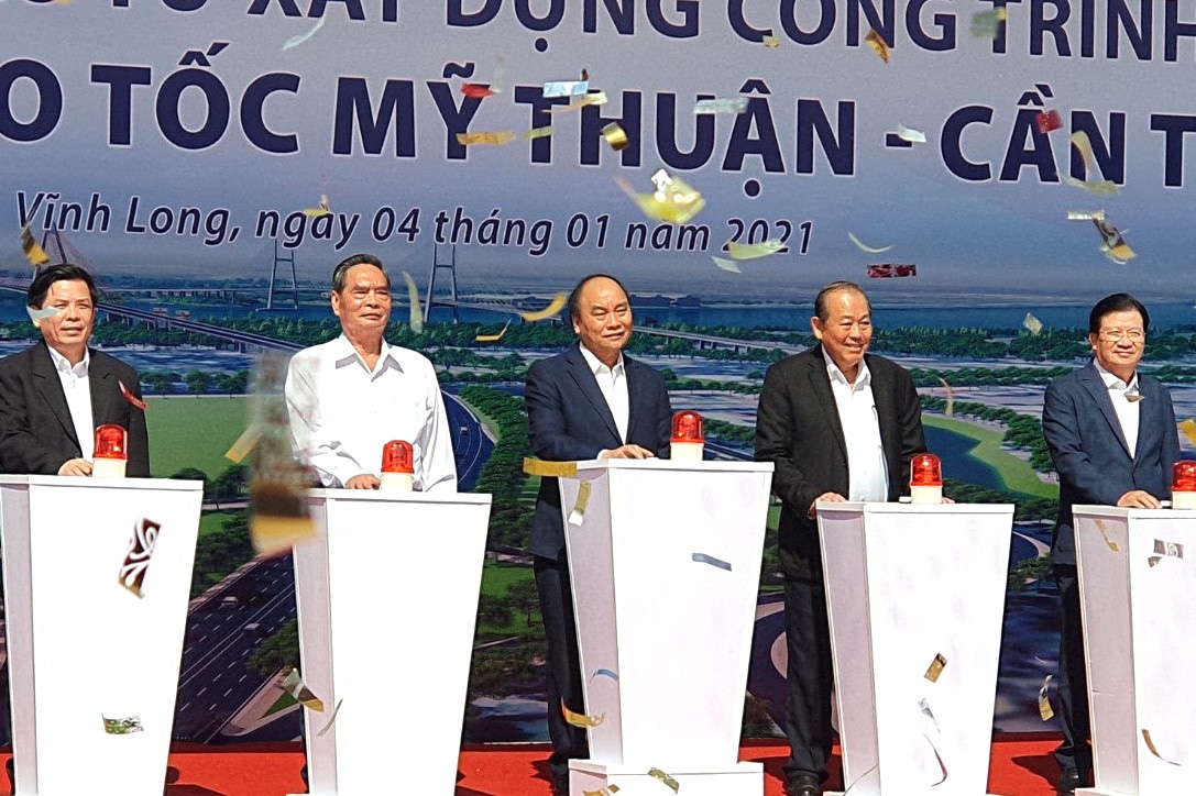 Thủ tướng phát lệnh khởi công tuyến cao tốc Mỹ Thuận - Cần Thơ