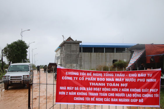 Nhà máy nước Phú Ninh bị đòi nợ 130 tỉ đồng