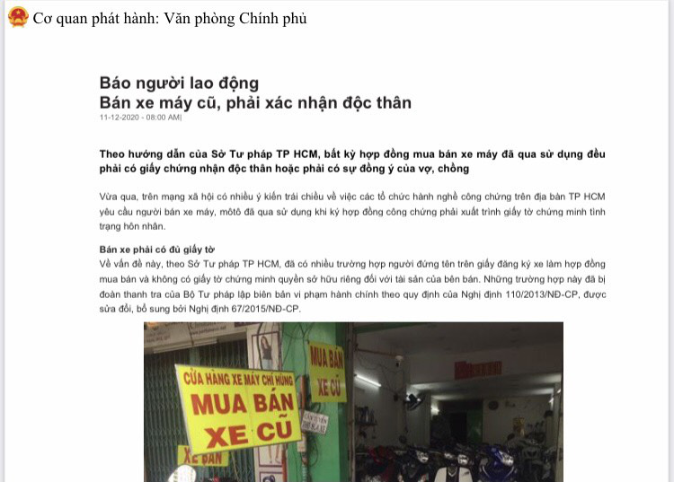 Thủ tướng yêu cầu UBND TP HCM xác minh nội dung Báo Người Lao Động phản ánh