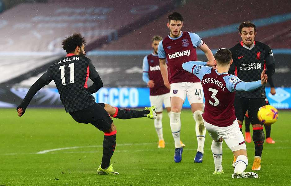 Hung thần Salah tỏa sáng, Liverpool bùng nổ hạ đẹp West Ham - Ảnh 3.
