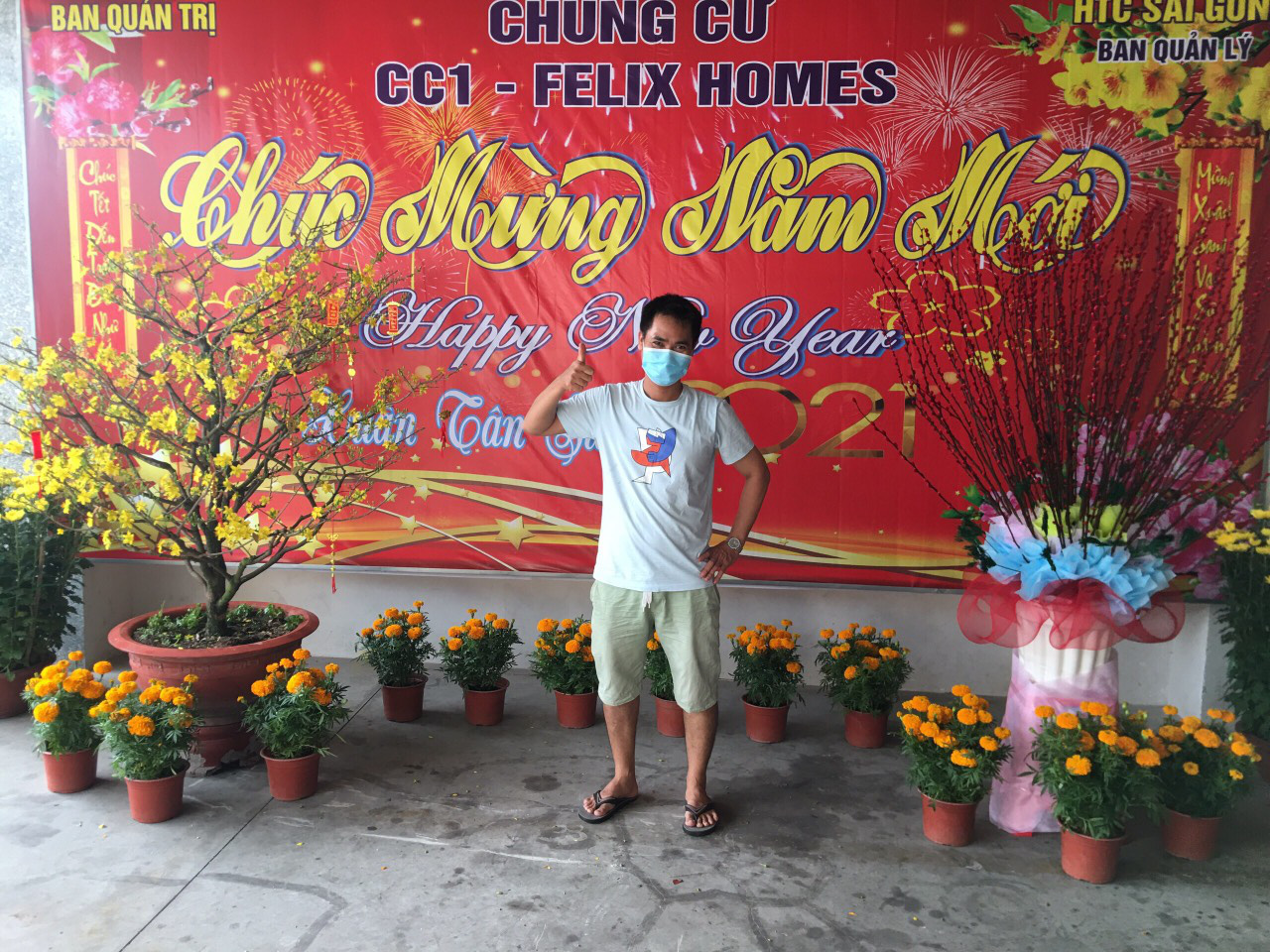 Clip: Không khí đón Tết bên trong chung cư bị phong toả