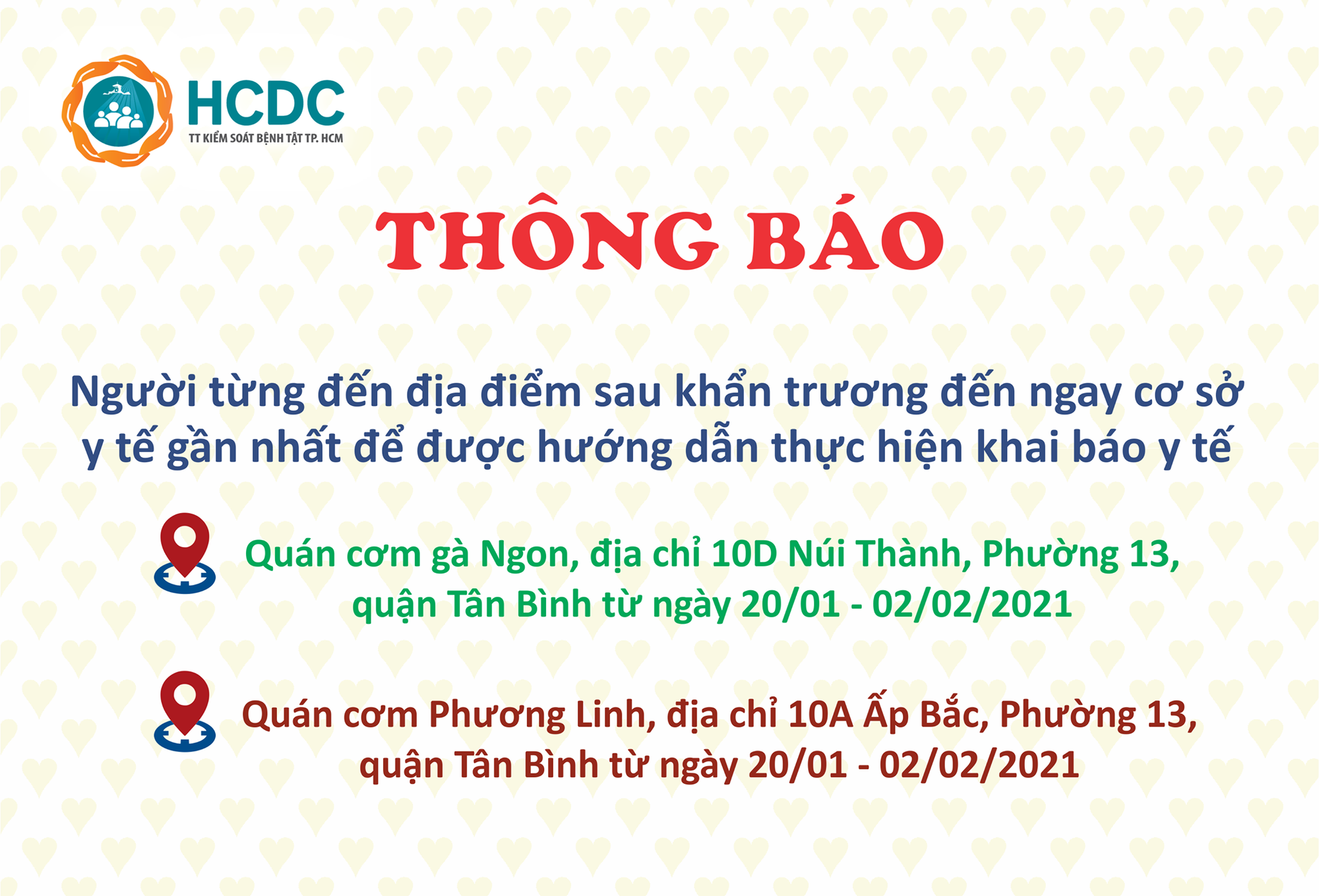 TP HCM: Khẩn trương truy t&igrave;m những người đến 2 qu&aacute;n cơm ở quận T&acirc;n B&igrave;nh - Ảnh 1.