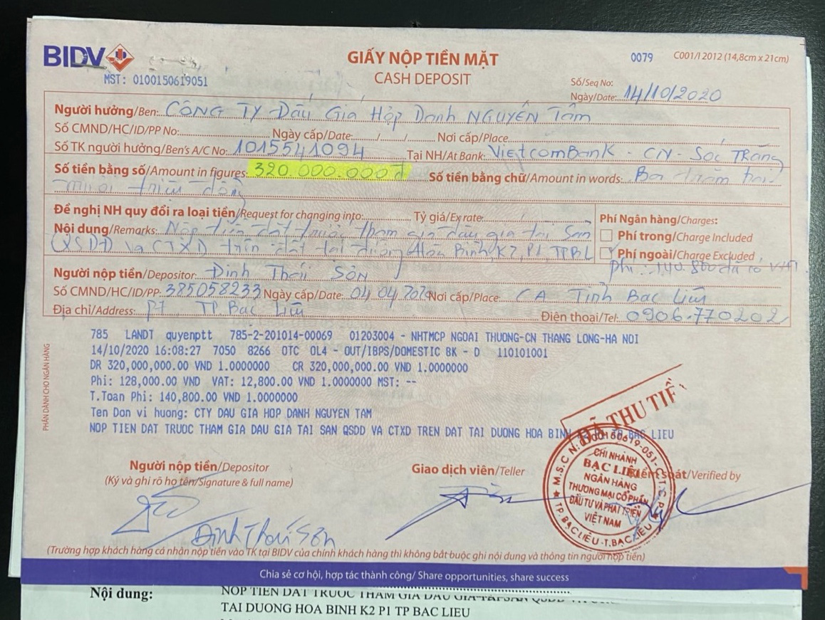L&agrave;m r&otilde; vụ c&ocirc;ng ty đấu gi&aacute; bị tố chiếm đoạt hơn 600 triệu đồng của kh&aacute;ch h&agrave;ng - Ảnh 3.