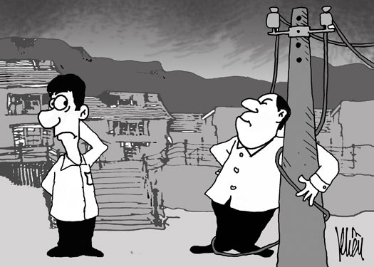 Sứt mẻ tình làng nghĩa xóm vì... trụ điện cũ