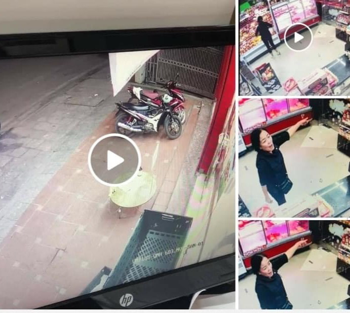 Người phụ nữ không đeo khẩu trang, ném đồ dùng sát khuẩn trong cửa hàng Vinmart+