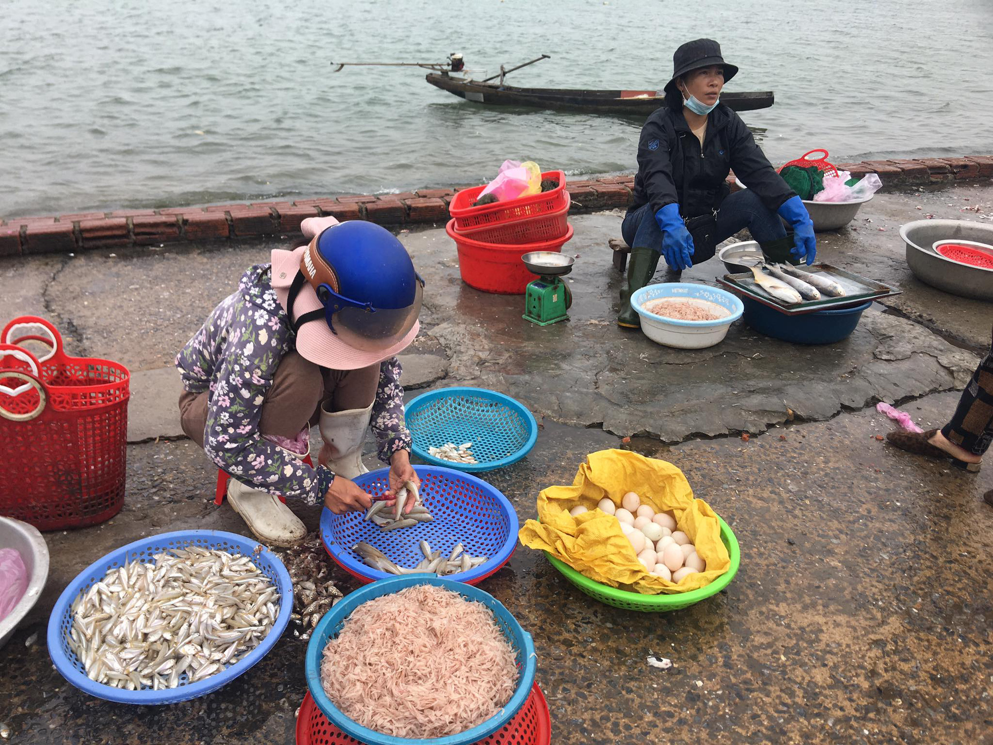 CH&Ugrave;M ẢNH: Chuyến x&ocirc;ng biển đầu năm của ngư d&acirc;n Quảng B&igrave;nh - Ảnh 3.