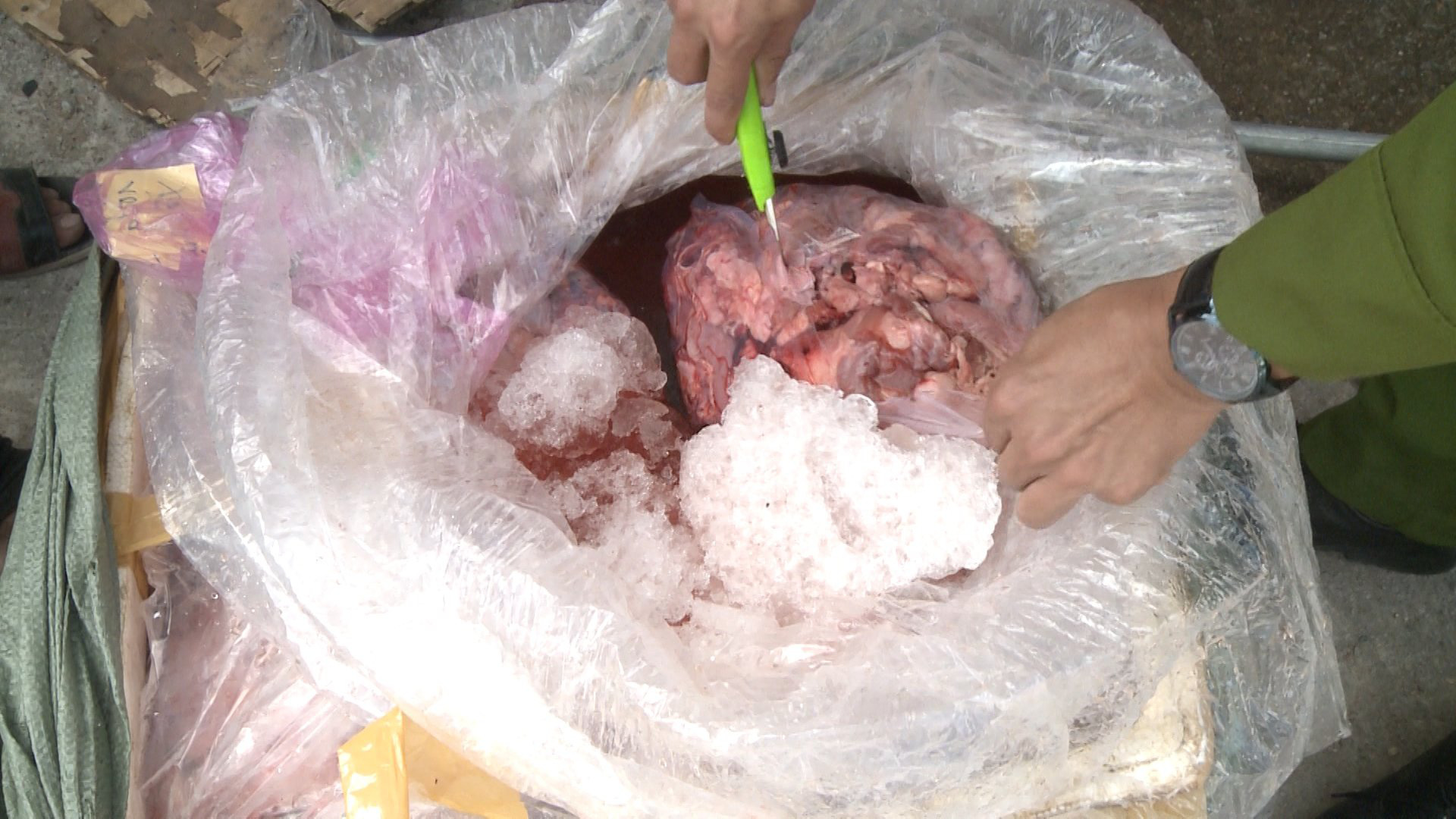 Điều bất ngờ trong 11 thùng xốp trên chiếc xe tải