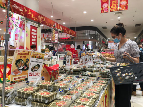 Bánh chưng hữu cơ hút khách