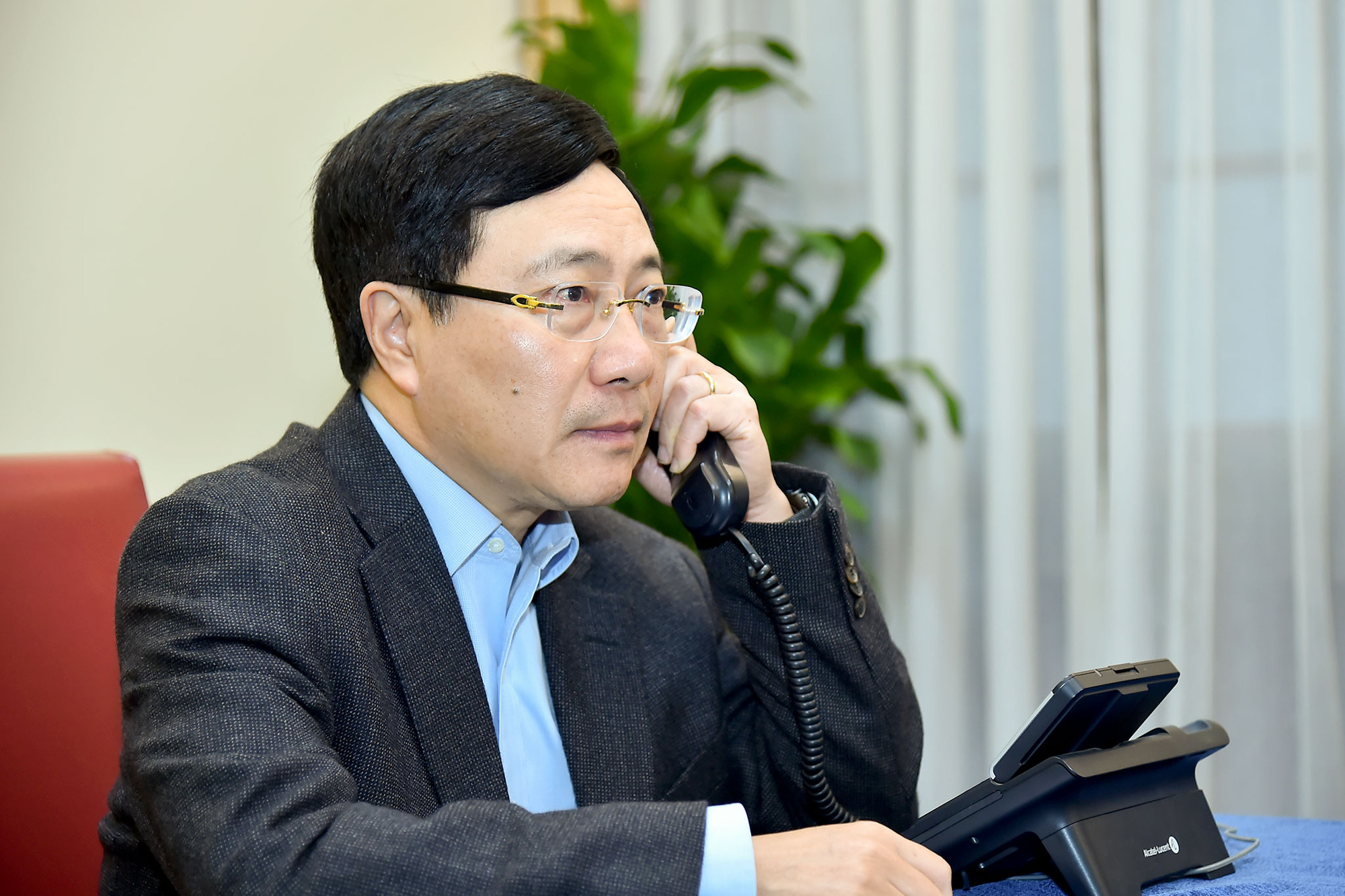 Phó Thủ tướng, Bộ trưởng Phạm Bình Minh điện đàm với tân Ngoại trưởng Mỹ Antony Blinken