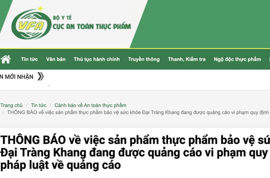 N&ecirc;n chặn quảng c&aacute;o thực phẩm chức năng sai sự thật - Ảnh 1.