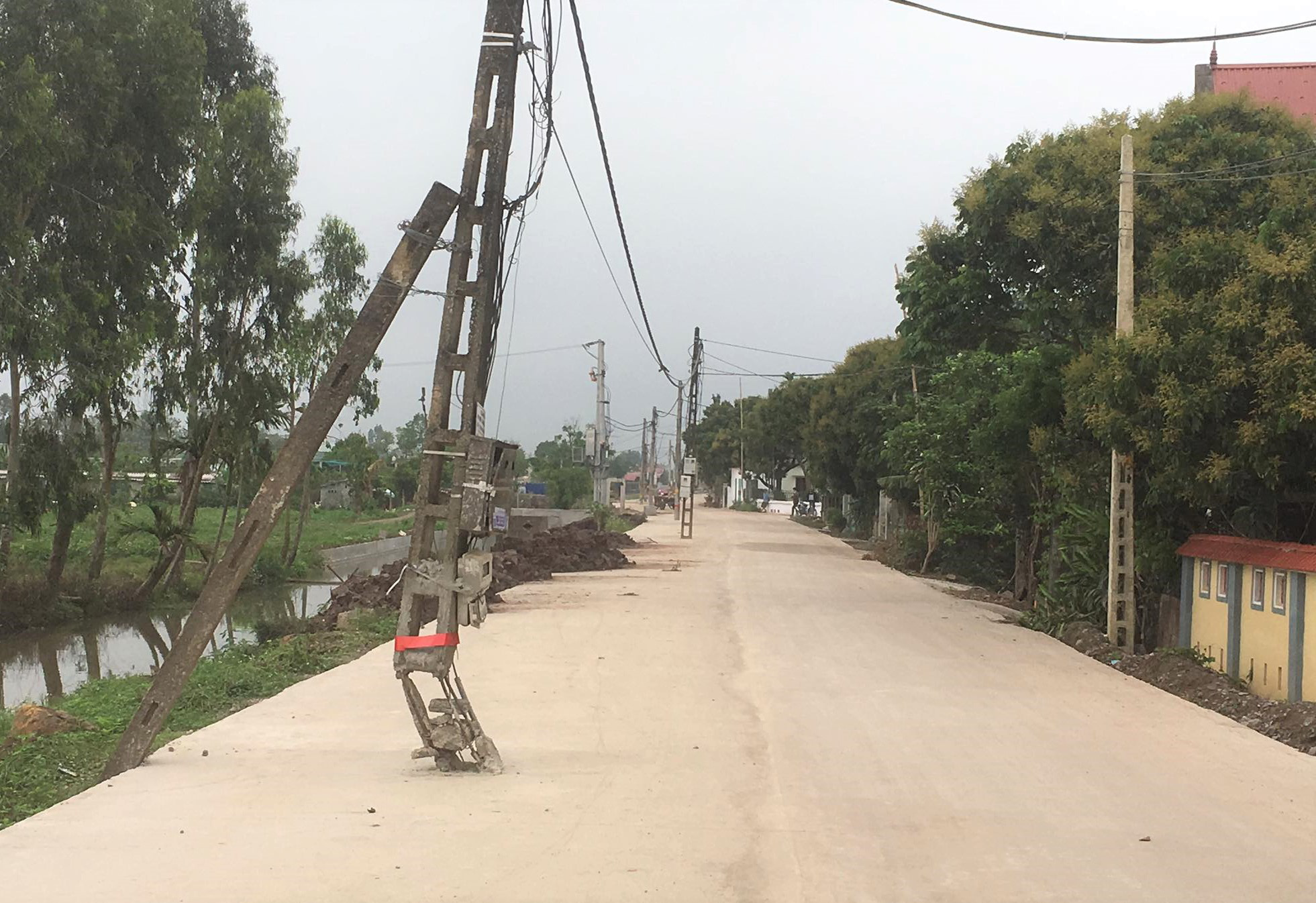 40 c&acirc;y cột điện bỗng mọc giữa đường giăng bẫy người qua lại - Ảnh 2.