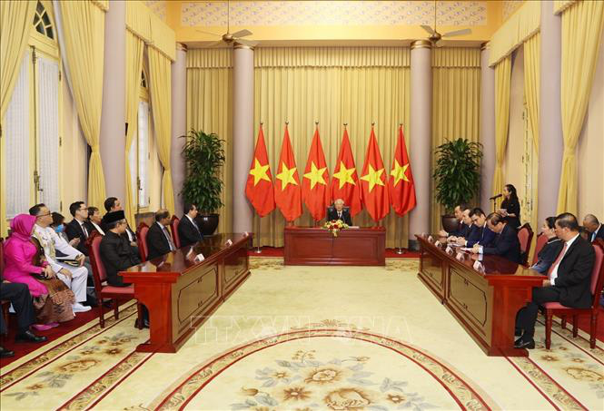 Tổng B&iacute; thư, Chủ tịch nước Nguyễn Ph&uacute; Trọng tiếp c&aacute;c Đại sứ đến tr&igrave;nh Quốc thư - Ảnh 2.