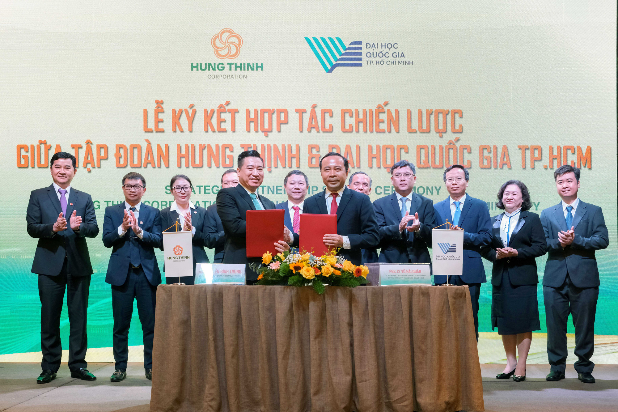 Tập đo&agrave;n Hưng Thịnh v&agrave; Đại học Quốc gia TP HCM k&yacute; kết hợp t&aacute;c chiến lược - Ảnh 1.