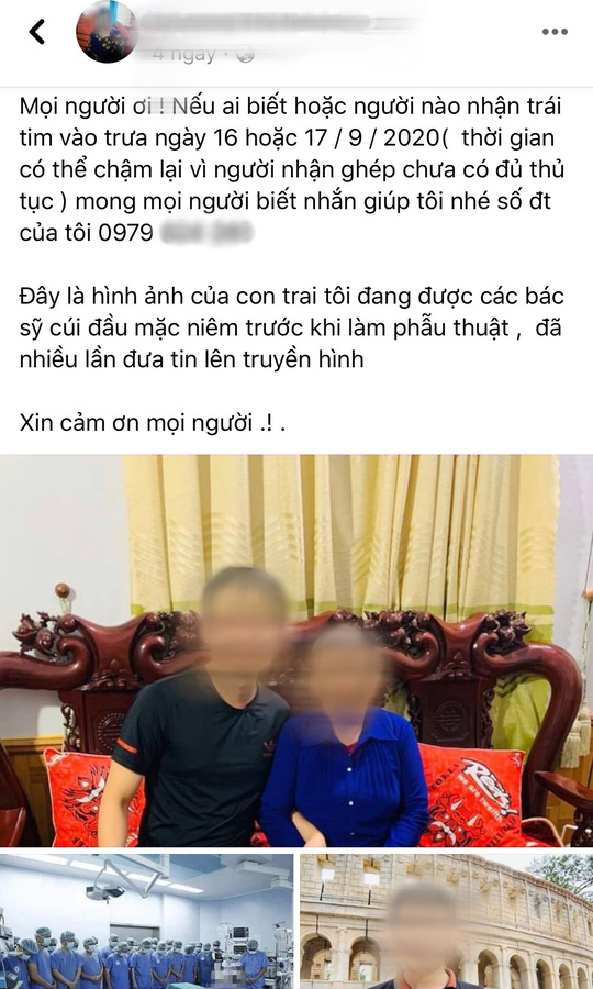 Gia đ&igrave;nh người hiến tim muốn t&igrave;m người được gh&eacute;p tim: Gi&aacute;m đốc BV Việt Đức n&oacute;i g&igrave;? - Ảnh 1.