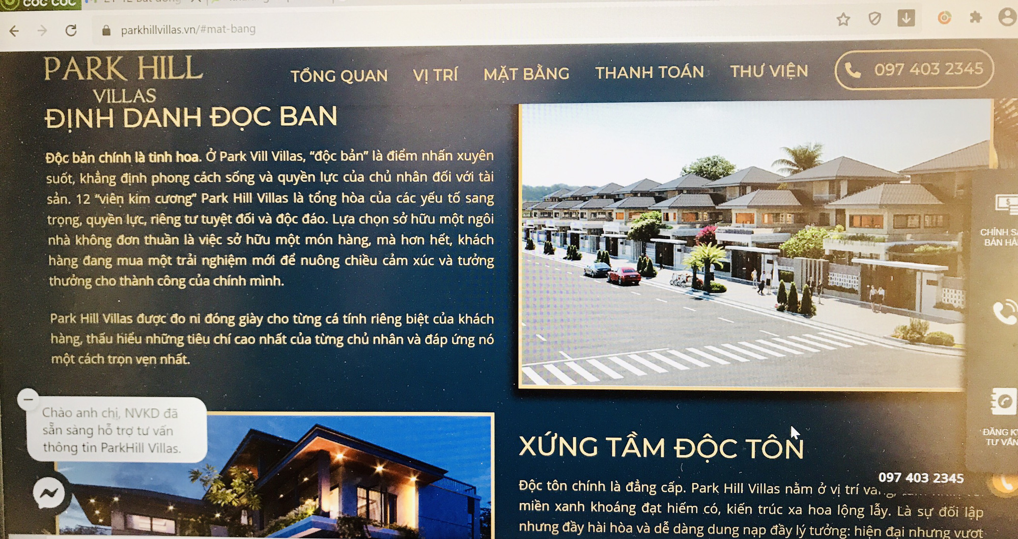 Đất ở riêng lẻ được thổi phồng thành dự án biệt thự nghỉ dưỡng Park Hill Villas ở Huế