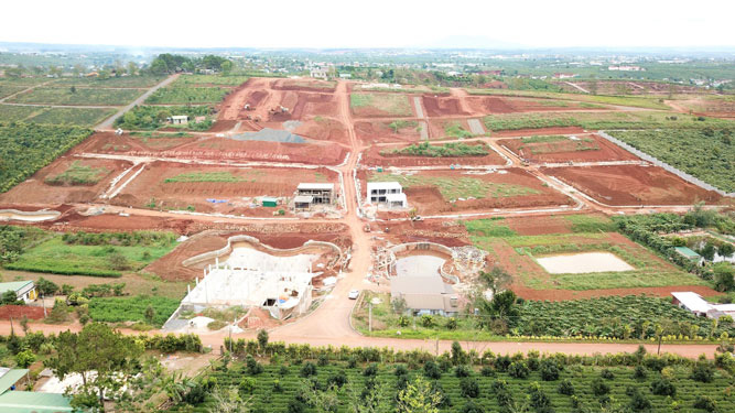 Tự ý phân lô, bán nền ăn theo quy hoạch Bảo Lộc