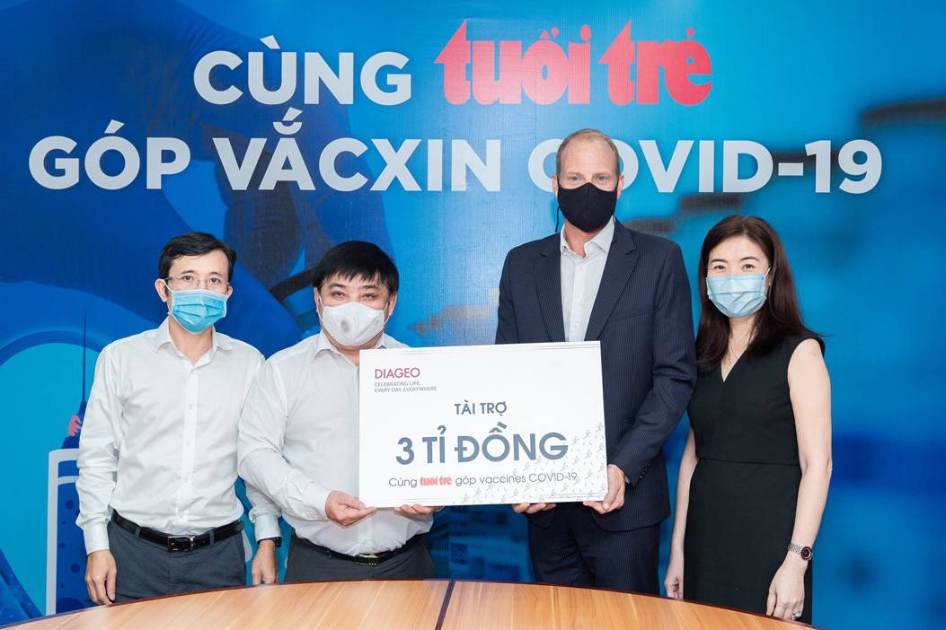 Diageo Việt Nam tài trợ 3 tỉ đồng chống dịch Covid-19