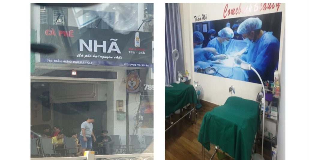Từ tin tố giác, Sở Y tế TP HCM cùng công an "đánh úp" cơ sở phẫu thuật "thẩm mỹ cô bé" gắn mác cà phê