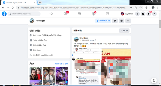 Đề nghị xử l&yacute; t&agrave;i khoản Facebook giả lệnh truy n&atilde; của Bộ C&ocirc;ng an để lăng mạ nh&agrave; b&aacute;o - Ảnh 3.
