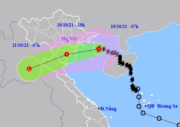 Bão số 7 suy yếu thành áp thấp nhiệt đới đổ bộ vào Hải Phòng-Thanh Hóa